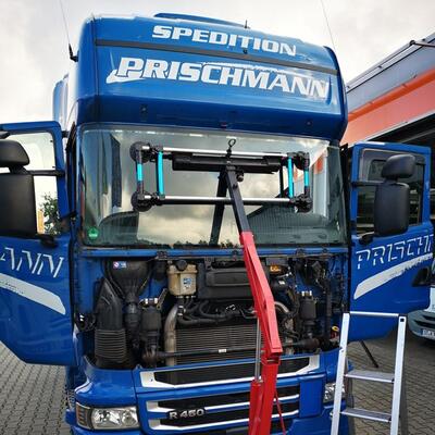 Windschutzscheibe LKW wechseln Scania R450 5er Reihe